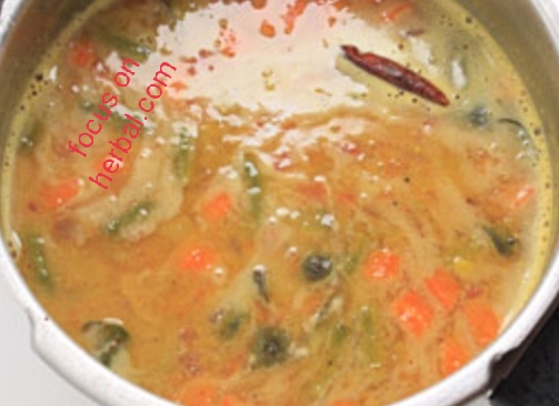 Vegetable sambhar recipe 