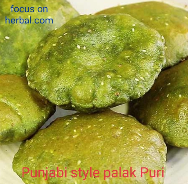 Panjabi style palak Puri 