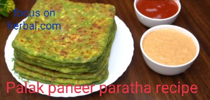 Palak paneer paratha recipe 