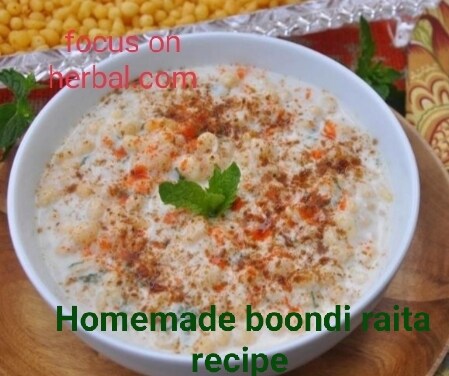 Homemade boondi raita recipe