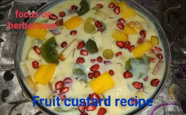 Desert fruit custard recipe 