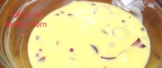 Desert fruit custard recipe 