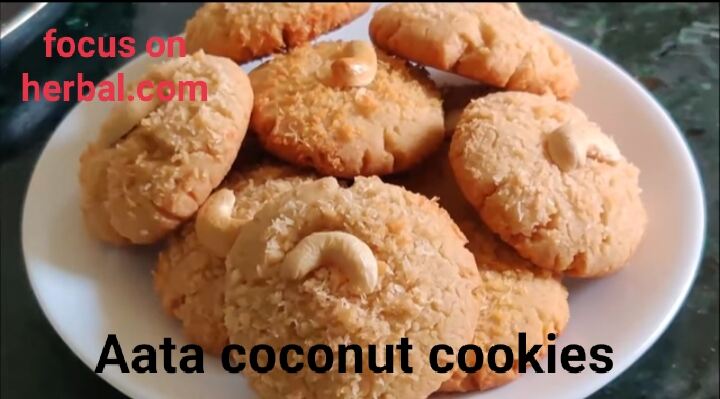 Aata coconut cookies recipe 