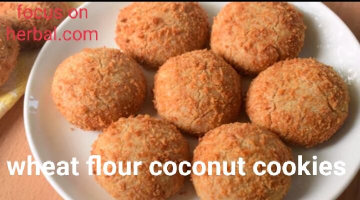 Wheat flour coconut cookies 