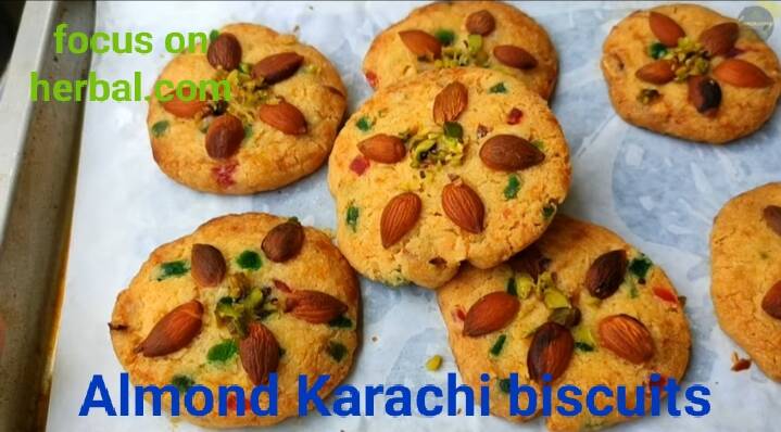 Almond Karachi biscuits recipe 