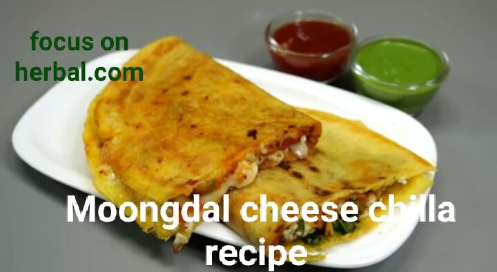 Moongdal cheese chilla recipe